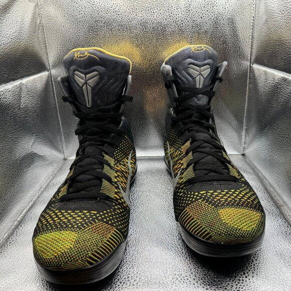 Size 13 Nike Kobe 9 Elite Inspiration Black Yellow Mens Sneakers‎ 630847-004 - Picture 3 of 12